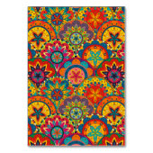 Funky Retro Colorful Mandala Pattern Kaart (Achterkant)