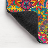 Funky Retro Colorful Mandala Pattern Muismat (Hoek)