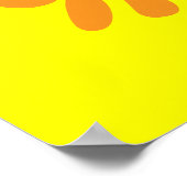 Funky Retro DJ kwallen met hoofdtelefoon op maat Poster (Hoek)