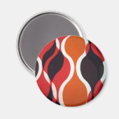 Funky Retro Magnet Magneet (Voorkant / Achterkant)