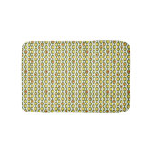 Funky Retro Olive Bead Custom Colours Patroon Badmat (Voorkant)