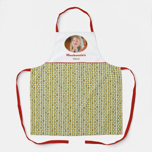 Funky Retro Olive Bead Custom Colours Patroon Schort (Voorkant)