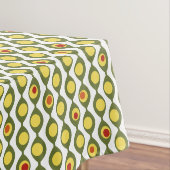 Funky Retro Olive Bead Custom Colours Patroon Tafelkleed (Voorbeeld)