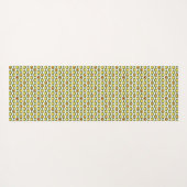 Funky Retro Olive Bead Custom Colours Patroon Yogamat (Achterkant (horizontaal))