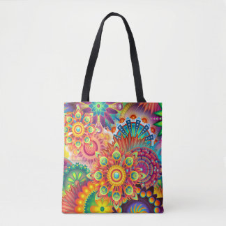 Funky Retro Pattern Abstract Bohemian Draagtas