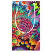 Funky Retro Pattern Abstract Bohemian Klein Cadeauzakje (Voorkant)