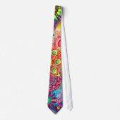 Funky Retro Pattern Abstract Bohemian Stropdas (Voorkant)