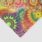 Funky Retro Pattern Abstract Bohemian Tissuepapier (Detail)