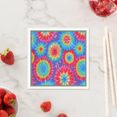 Funky Retro Tie Dye Napkins Servetten (Insitu)