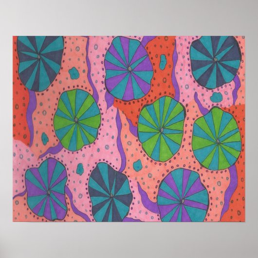 Funky Retro Vibes Poster (Voorkant)