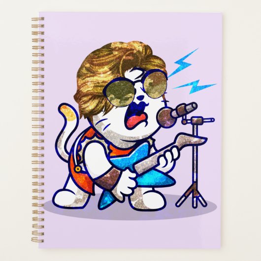 Funky Rockstar Cat - Musique Cool Lover Kitty (Devant)
