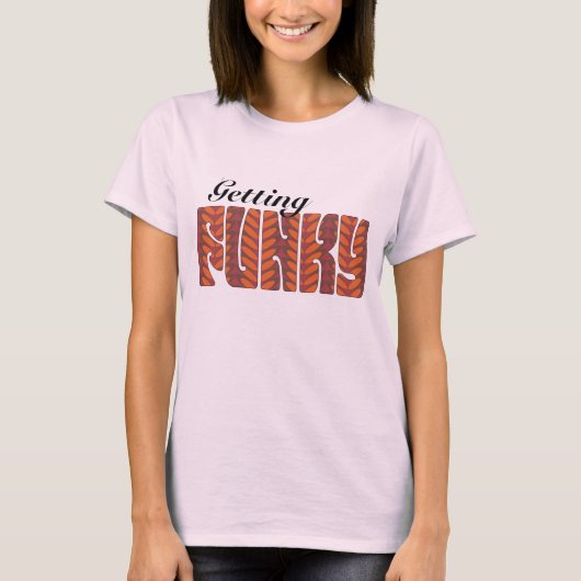 Funky (rood) t-shirt (Voorkant)
