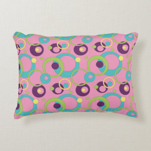 Funky Roze Cirkels Accent Kussen