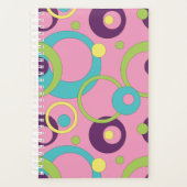 Funky Roze Cirkels Planner (Voorkant)