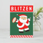 Funky Rugby Sports Cartes de Noël (Debout devant)