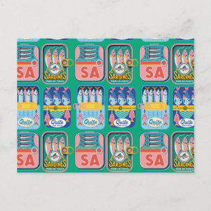 Funky Sardine Portugal Briefkaart