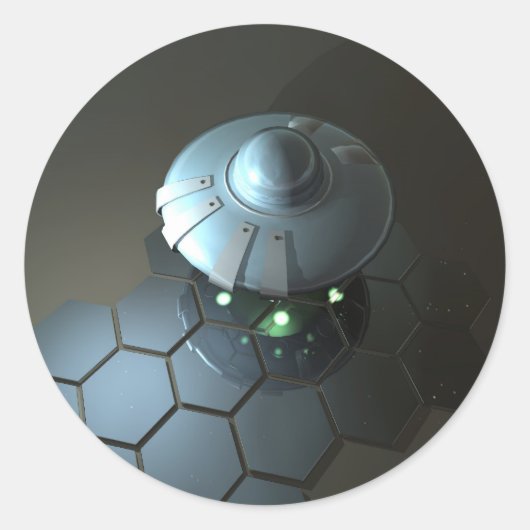 Funky Saucer 3 Sticker (Voorkant)