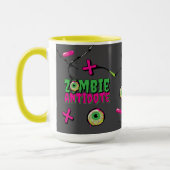 Funky Schattige Funny Zombie Antidote Mok (Links)