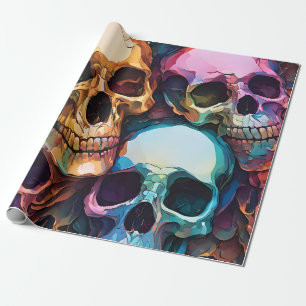 Funky Schedels Cadeaupapier