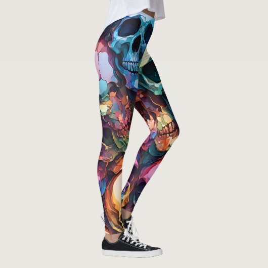 Funky Schedels Leggings (Rechts)