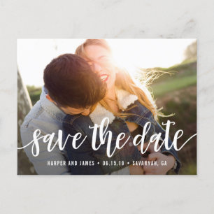 Funky Script Modern Save the Date Briefkaart