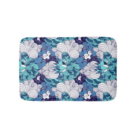 Funky Seashell Pattern Badmat (Voorkant)