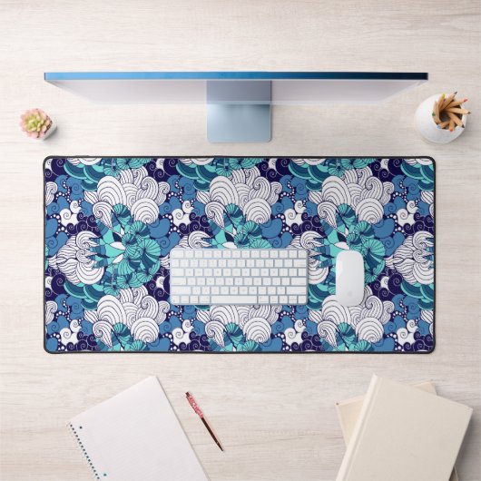 Funky Seashell Pattern Bureaumat (Kantoor 1)