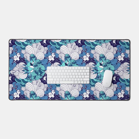 Funky Seashell Pattern Bureaumat (Keyboard & Muis)