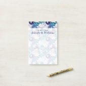 Funky Seashell Pattern | Jouw namen toevoegen Post-it® Notes (Op bureau)