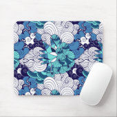 Funky Seashell Pattern Muismat (Met muis)