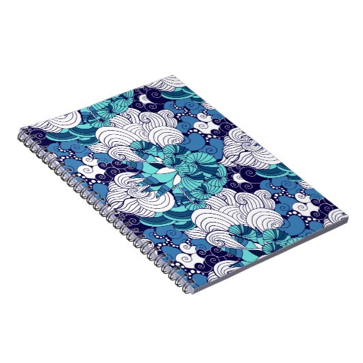 Funky Seashell Pattern Notitieboek (Rechterzijde)