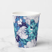 Funky Seashell Pattern Papieren Bekers (Achterkant)