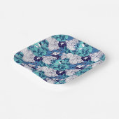 Funky Seashell Pattern Papieren Bordje (Gebogen)