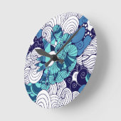 Funky Seashell Pattern Ronde Klok (Hoek)