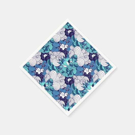 Funky Seashell Pattern Servet (Hoek)