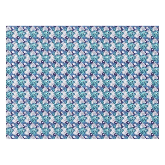 Funky Seashell Pattern Tafelkleed (Voorkant (Horizontaal))