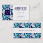 Funky Seashell Pattern Visitekaartje (Voorkant / Achterkant)