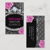 Funky Shabby Chic Tufted Visitekaartjes (Voorkant / Achterkant)