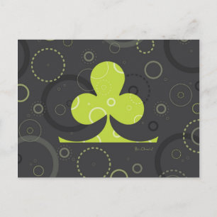 Funky Shamrock Briefkaart