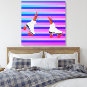 Funky Shrimps Wall Art Canvas Afdruk (Insitu (Slaapkamer))