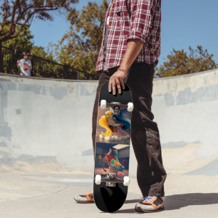 Funky Skateboard met Cool Sneaker ontwerp 7¾" Deck