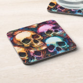 Funky Skulls Bier Onderzetter (Linkerzijde)