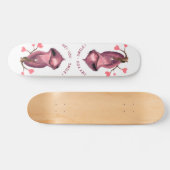 Funky Sloth Skateboard Smile - Texte personnalisé (Horz)