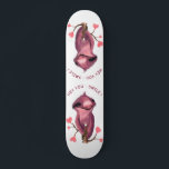 Funky Sloth Skateboard Smile - Texte personnalisé<br><div class="desc">Drôle Skateboard avec joyeux Sloth Smile Texte Dessin - Personnalisable - ou Choisissez / Ajoutez votre texte unique / Police / Couleur / Taille - Faites votre cadeau Skateboards spécial - Redimensionnez et déplacez ou supprimez et ajoutez des éléments / image avec l'outil de personnalisation ! Dessin et design par...</div>