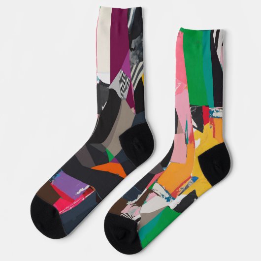 Funky sokken unisex Kleurrijke sokken Veelkleurige (Links)