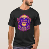 Funky Space Monkey: Interstellar Instinct T-shirt (Voorkant)