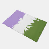 Funky Spiky ZigZag Abstracte Genderqueer Pride Fla Deurmat (Schuin)