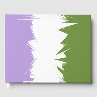 Funky Spiky ZigZag Abstracte Genderqueer Pride Fla Gastenboek