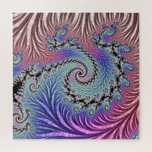 Funky Spiraal Fractal Legpuzzel
