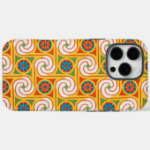Funky Spiral 1970s Retro Mode Circles Pattern Case-Mate iPhone Case (Achterkant (horizontaal))